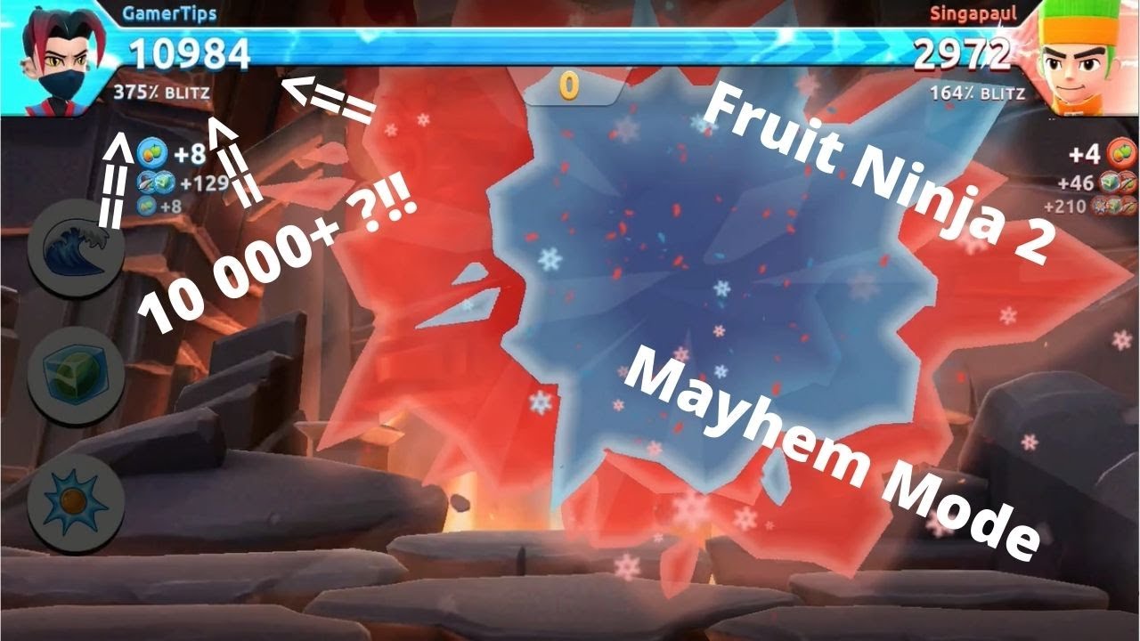 Mayhem mode: Scoring 10 000+ points ?!! | Fruit Ninja 2 Gameplay #fruitninja2