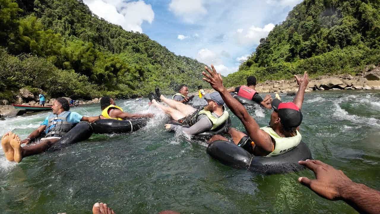 The River Tubing Fiji Experience With The Village Boys🏞️🇫🇯