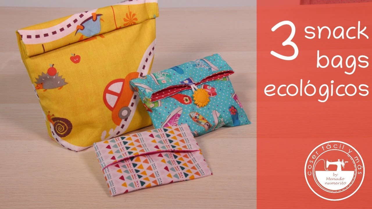 Snack bags ecológicos para la vuelta al cole