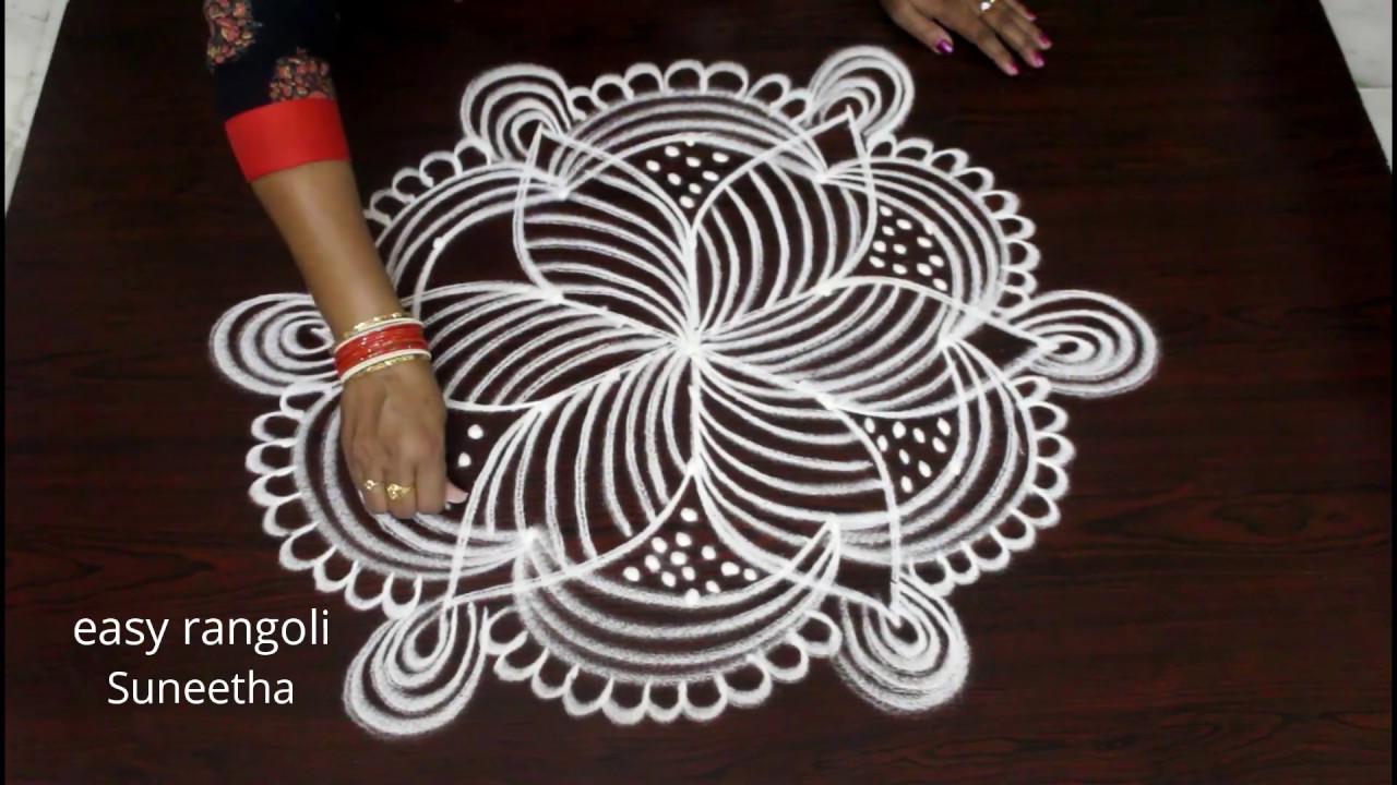 Cute marghazi kolm || easy dhanurmasam muggulu || simple lines rangoli for beginners