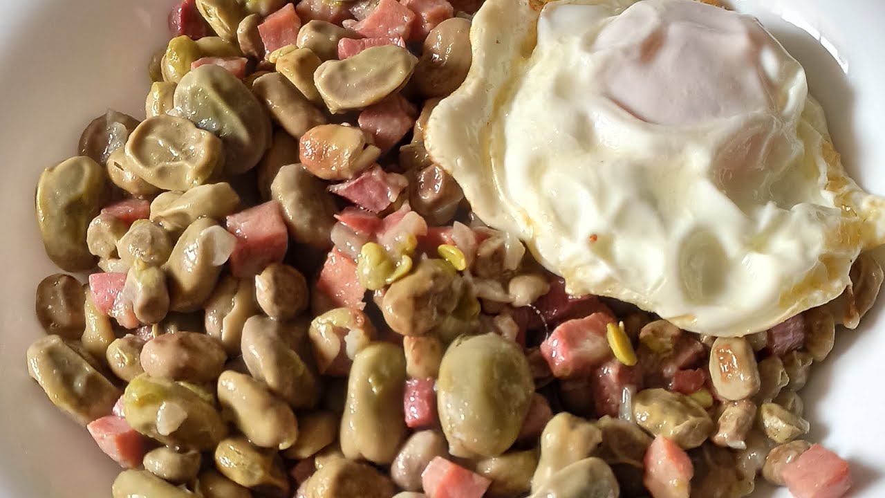 Habas con jamón (ingredientes en la descripción)