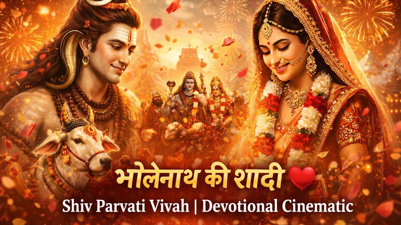 भोलेनाथ की शादी ❤️ | Shiv Parvati Vivah | Devotional Cinematic 