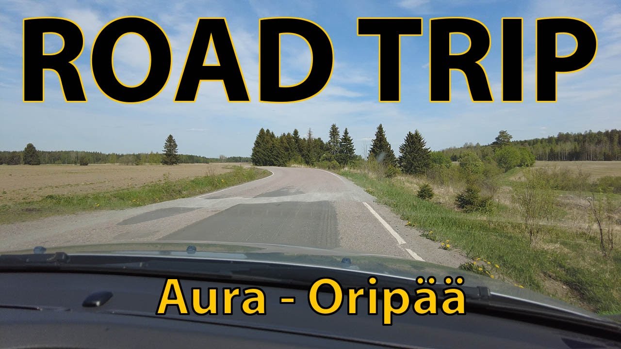 RSP Road Trip Finland Aura Oripää Aurajoentie, 4K UHD