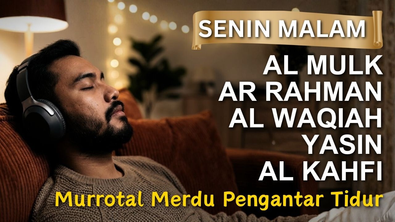 Murrotal Merdu Pengantar Tidur | Al Mulk • Yasin • Ar Rahman • Al Waqi’ah • Al Kahfi