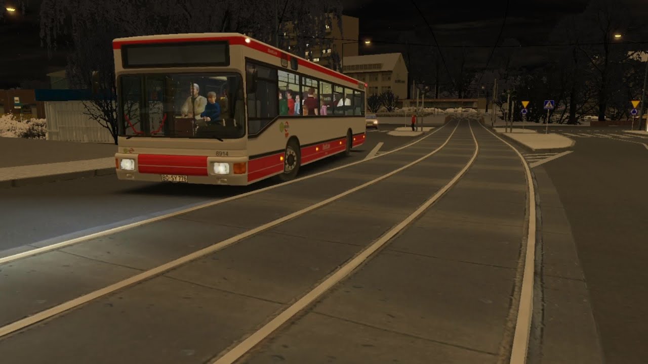 Omsi 2 Fikcyjny Szczecin. MAN 895 NL202 on line 57