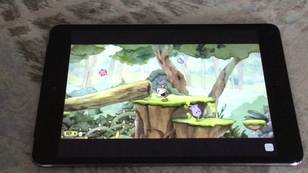Cuphead on iPad mini