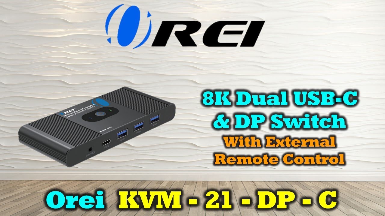 Руководство по настройке OREI: универсальный KVM-переключатель USB-C и DisplayPort для мониторов ...