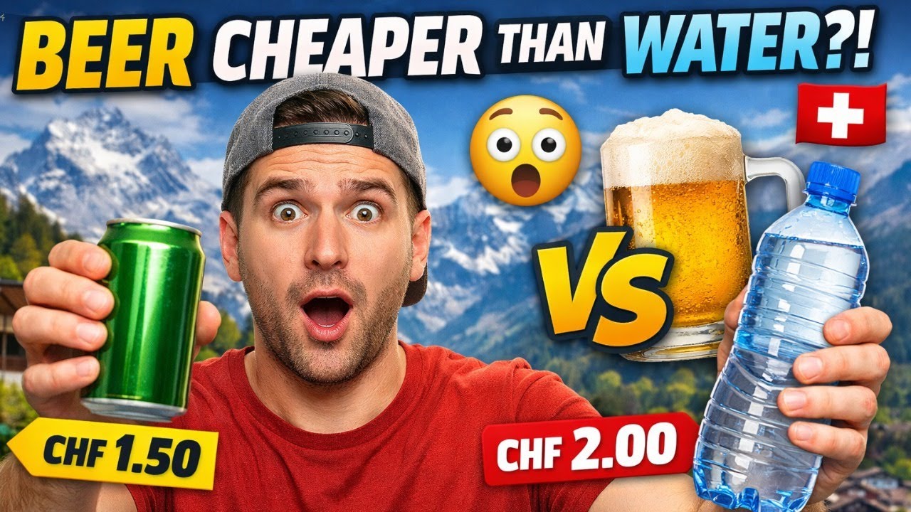In Switzerland, Beer Is Cheaper Than Water 😲