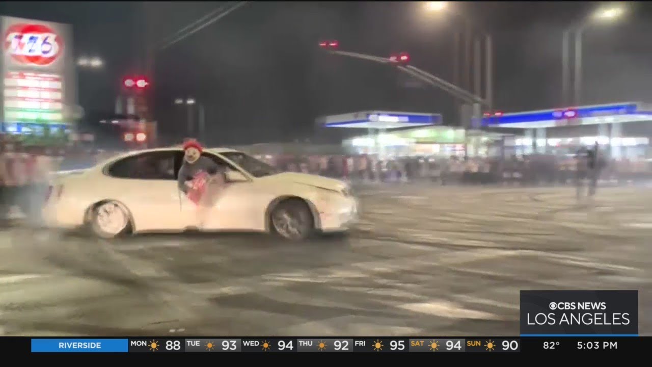 Los Angeles terrorized by series of street takeovers over weekend