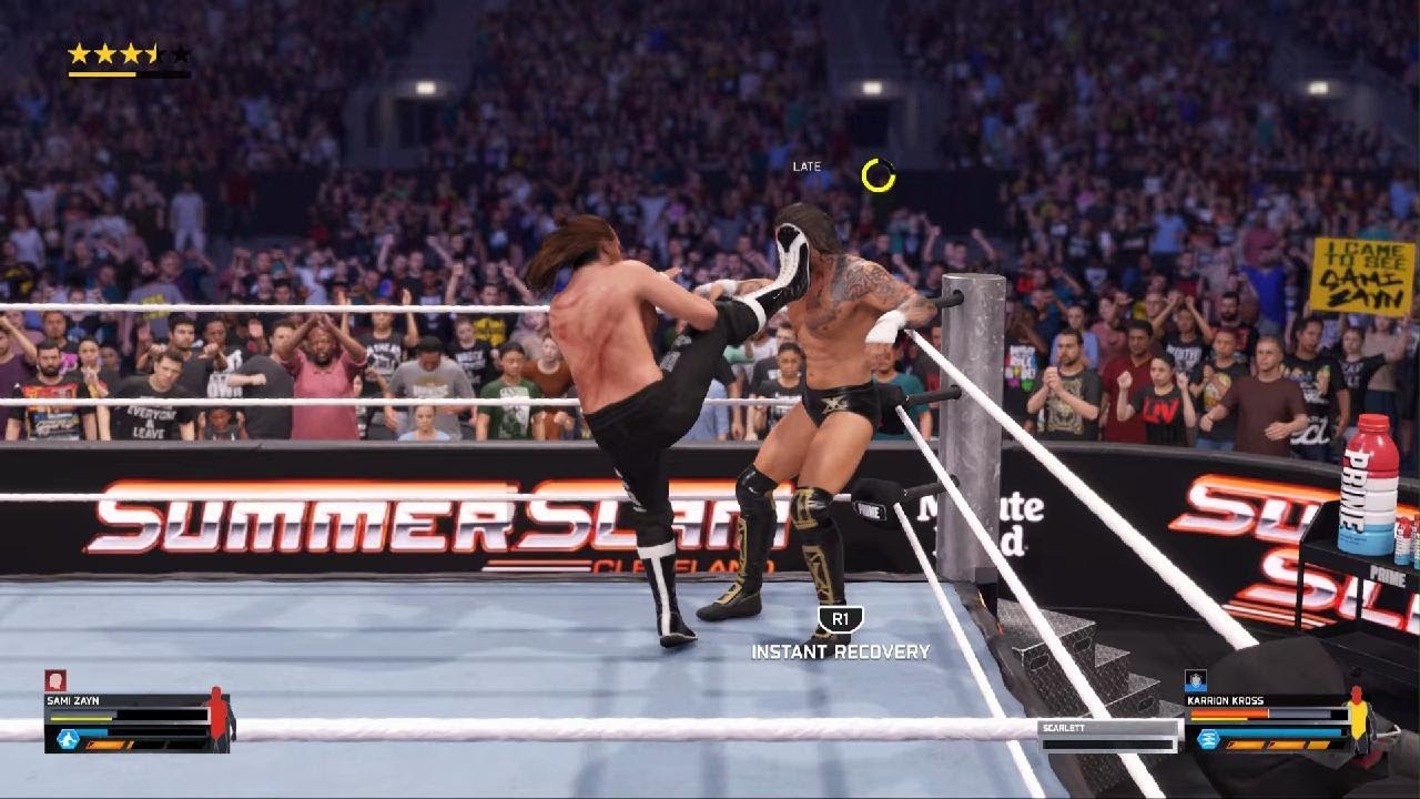WWE 2K25 Karrion Kross vs. Sami Zayn Legend Difficulty