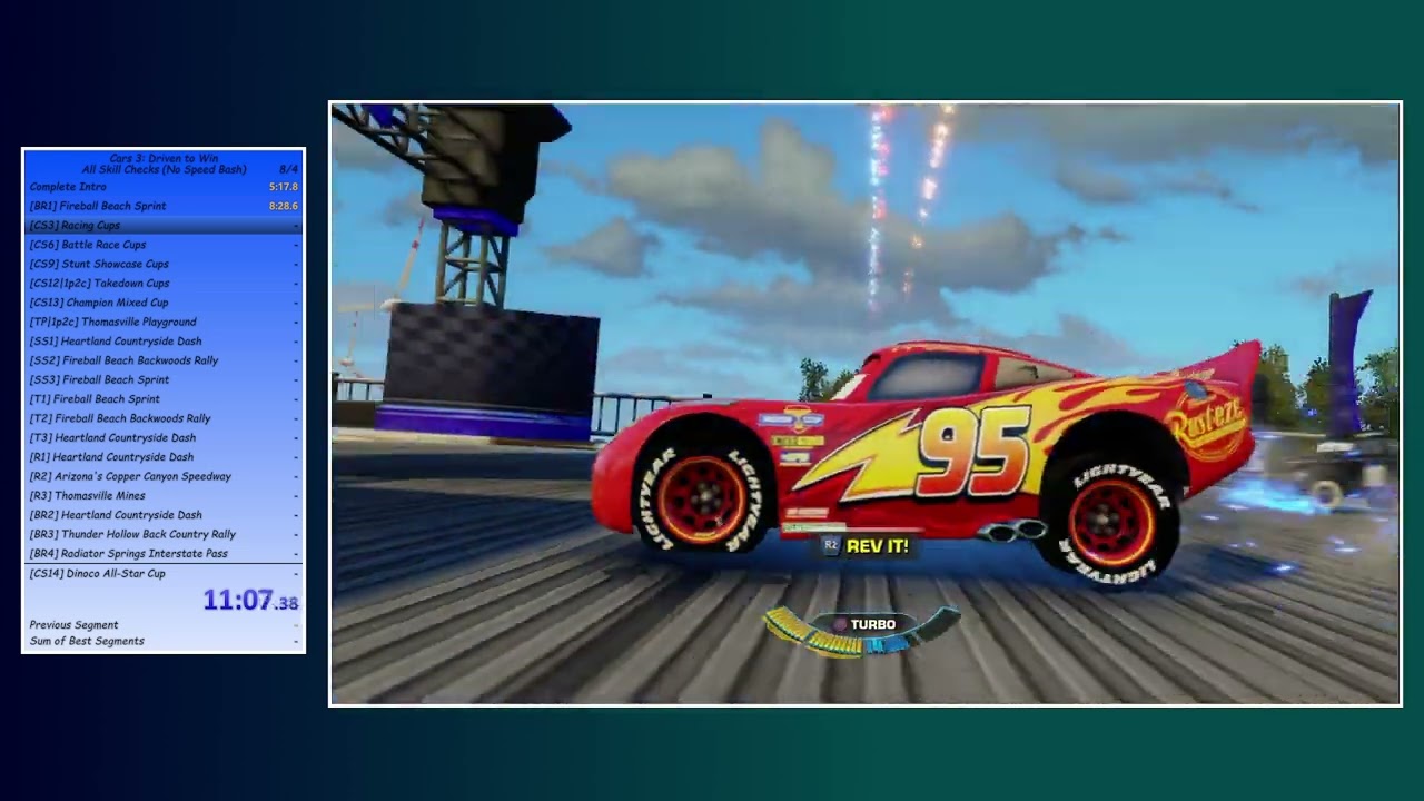 [FWR] Cars 3: DTW - 100% (No Speedbash) in 4:25:47