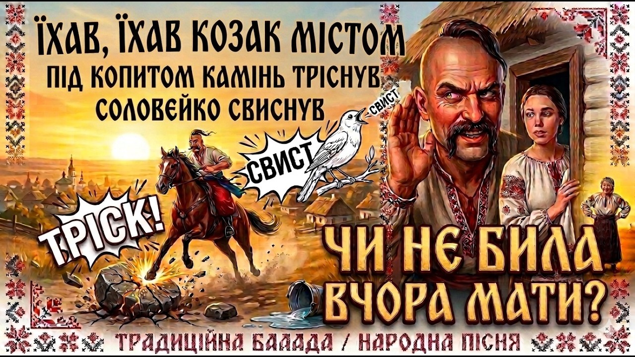 Їхав, їхав козак містом (козацька пісня)