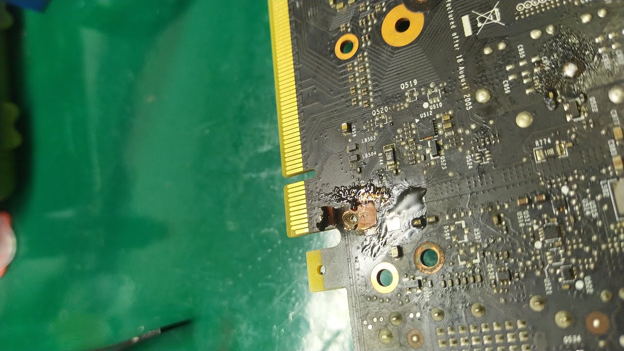 Reparo Placa de Vídeo GTX1060 3GB SC Com um buraco