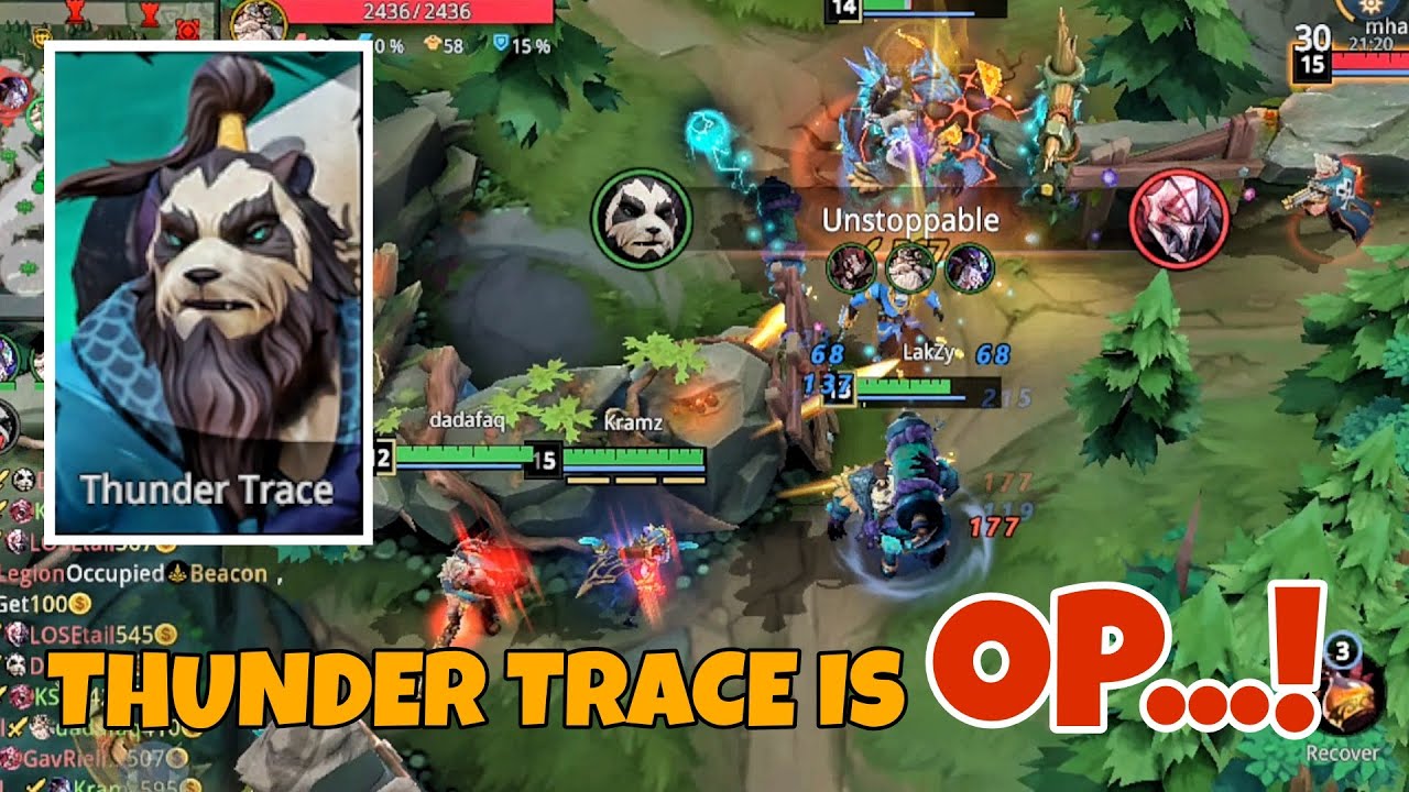 THUNDER TRACE GAMEPLAY | AUTO CHESS MOBA | LakZy