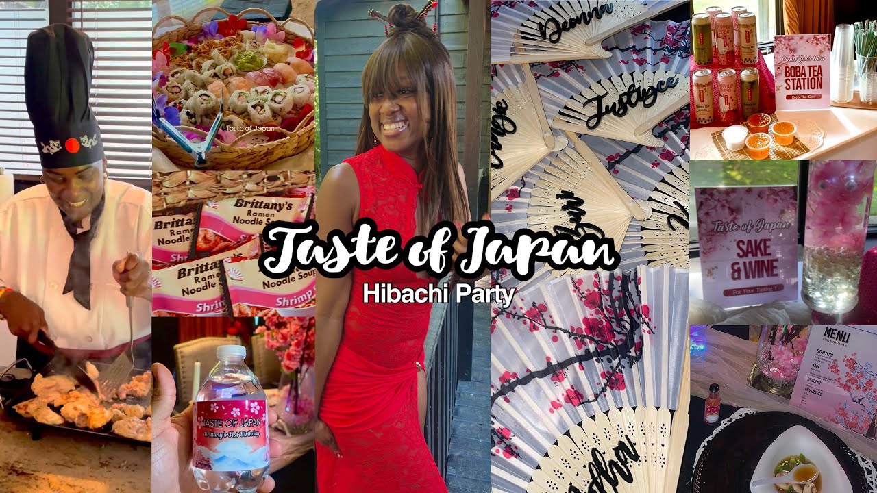 Hibachi Party || Taste of Japan Dining Experience || Japanese Cherry Blossom Birthday Party