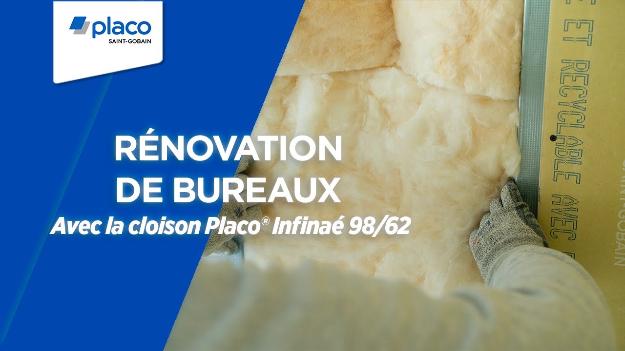 Rénovation de bureaux avec la cloison éco-circulaire Placo® Infinaé 98/62 | | Les Témoignages Placo®