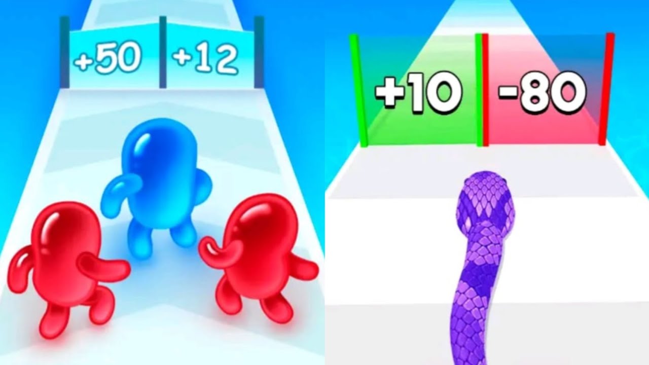 Join Blob Clash 3D VS Snake Run Race Max All Levels Gameplay Android,iOS NEW UPDATE