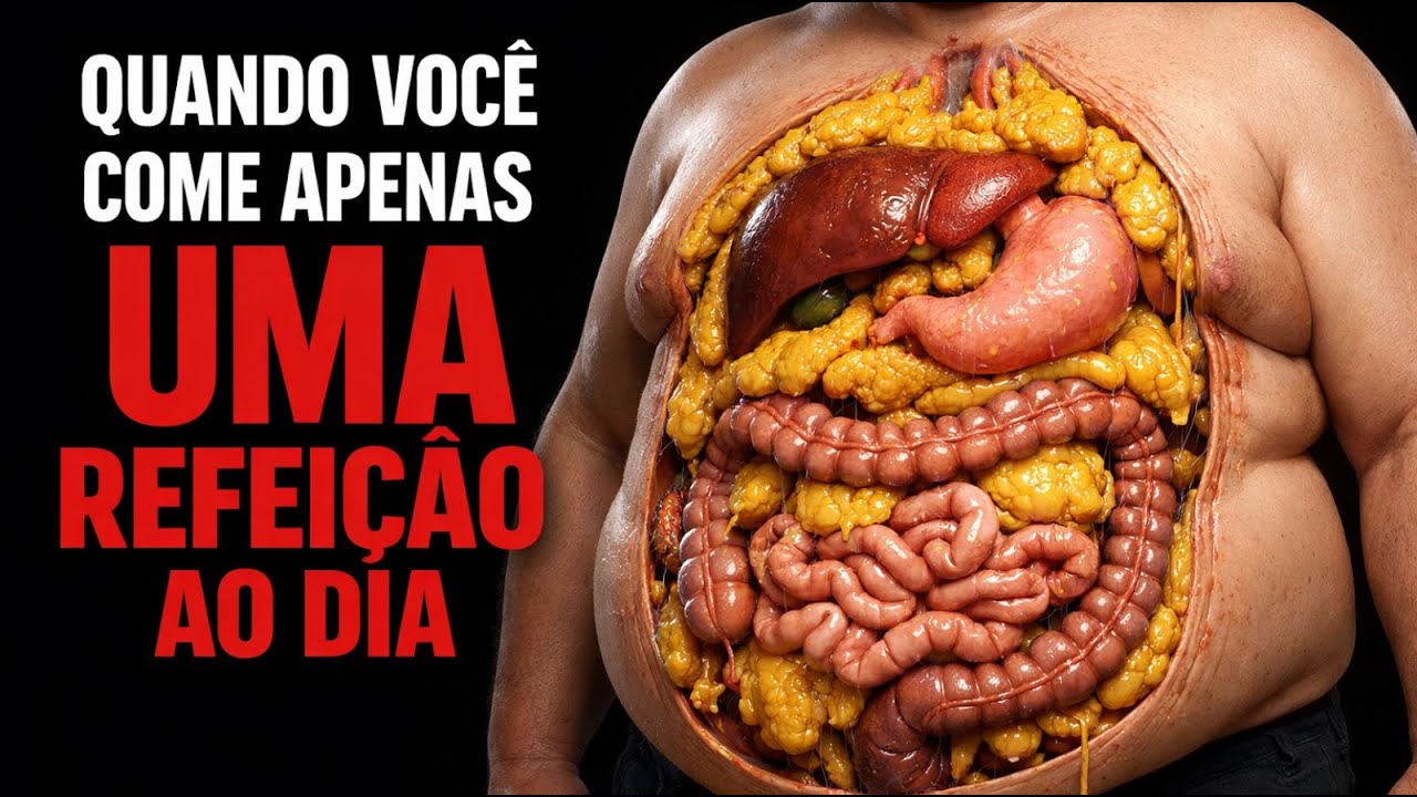 O que acontece com o seu corpo quando você come apenas uma vez por dia (hora a hora)