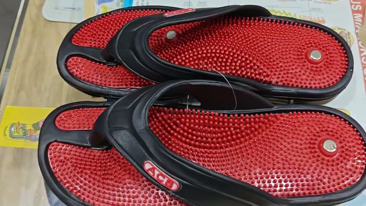 "Acupressure Magnetic Slippers 👣 Heel Pain Relief • Foot Massage • Blood Circulation Therapy"