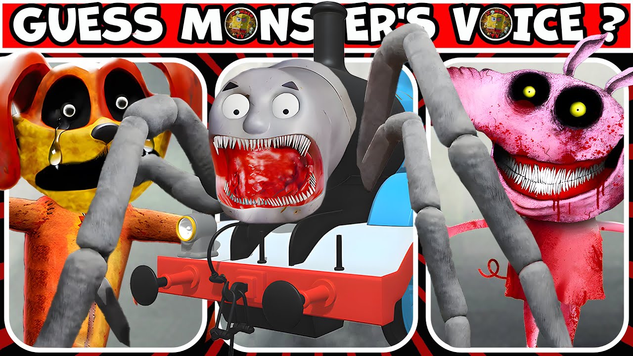 Guess MONSTER VOICE? Cursed Thomas, Siren Head, DogDay, CraftyCorn, CatNap