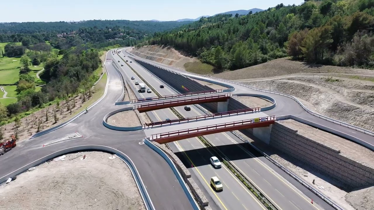 Chantier nouvel &eacute;changeur de la Paoute | Grasse