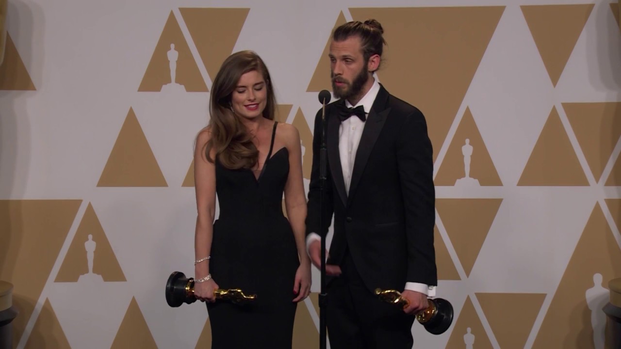 Chris Overton and Rachel Shenton Oscars Backstage Interview 2018 | ScreenSlam