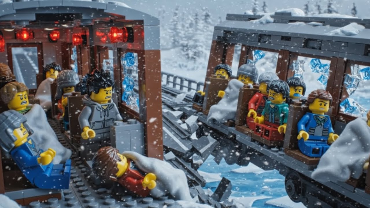 LEGO Blizzard Collapse — The City FROZE Overnight #lego #legocollapse #frozencity