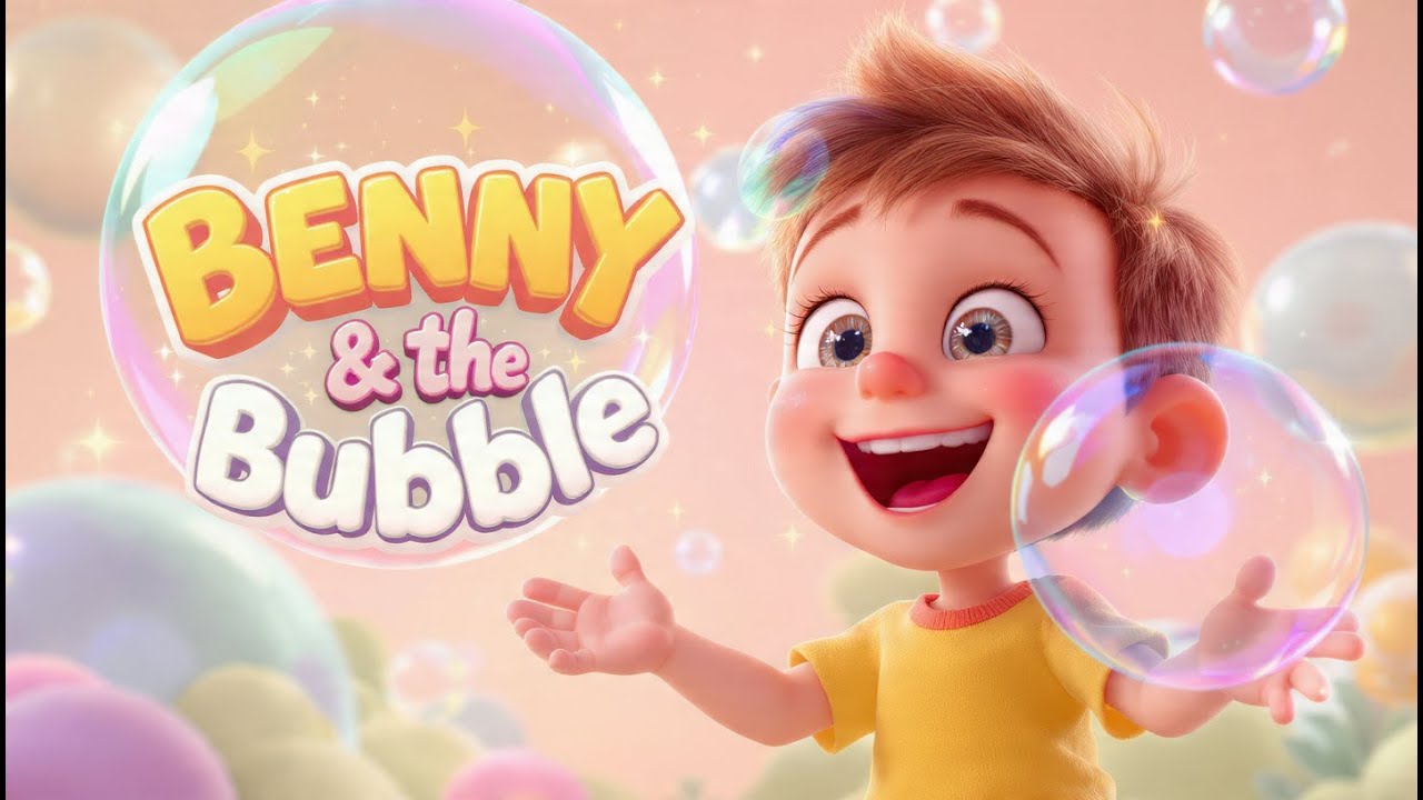 Benny & the Bubble 🫧 | Funny Bubble Story Rhyme for Kids | Django Kids