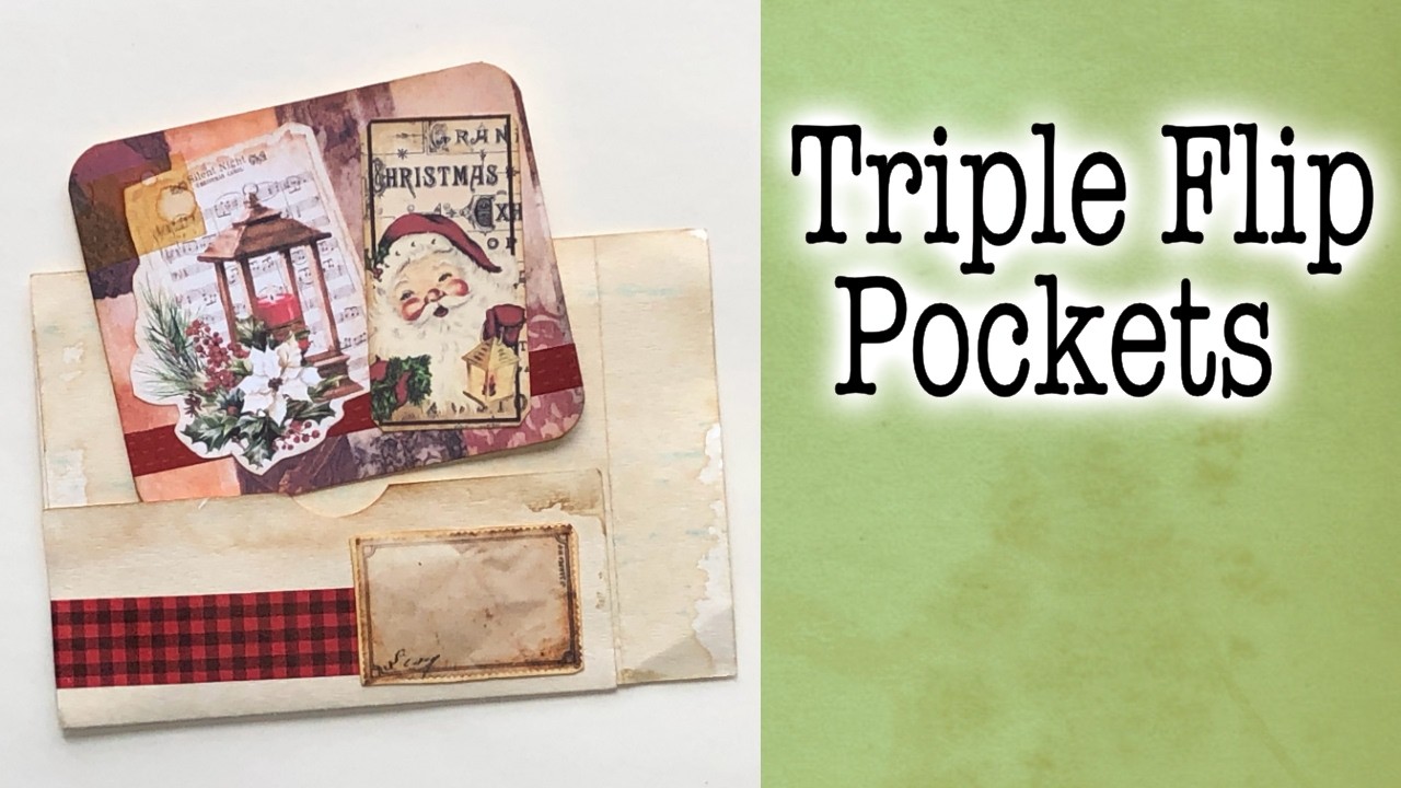 Triple Pocket Page Flips using Index Cards