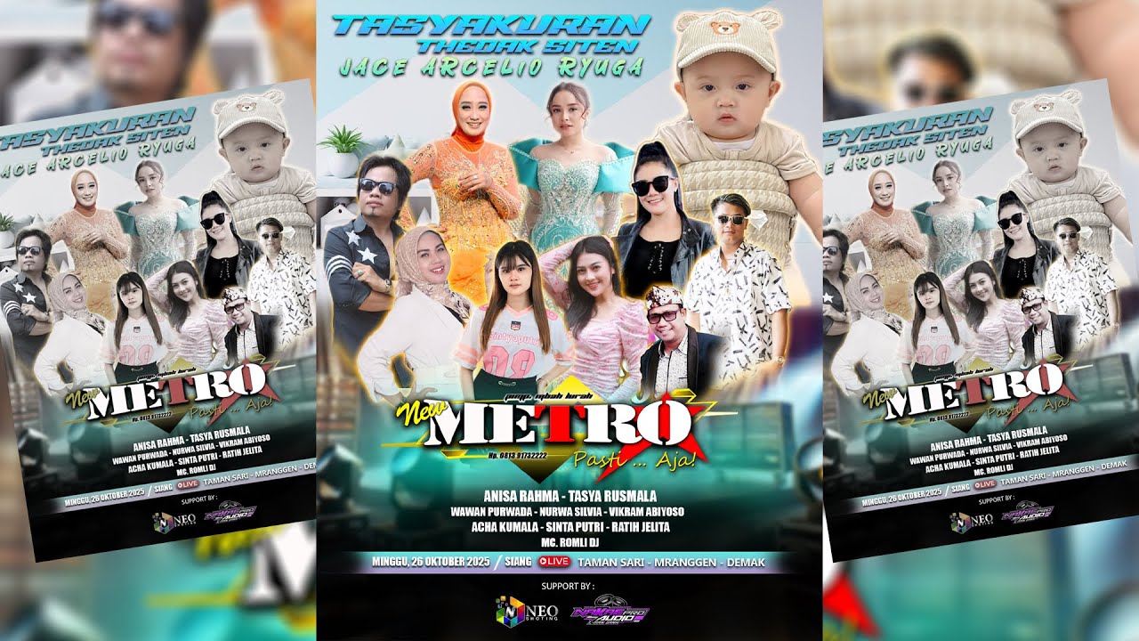 📡LIVE STREAMING || NEW METRO Pasti...Aja ! - TASYAKURAN THEDAK SITEN  