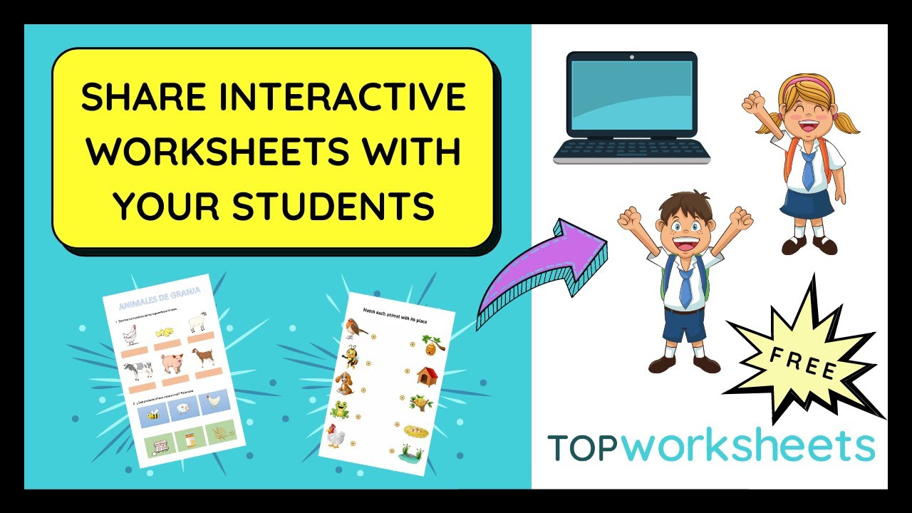 Discover how to SEND interactive WORKSHEETS to your students | Assign TASKS and get them CORRECTED