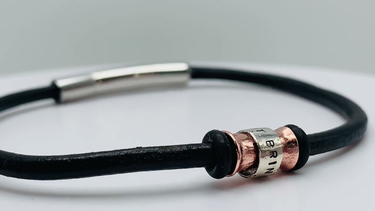 Sterling Silver and Copper Spinner Bracelet by Klee Angelie Jewelry