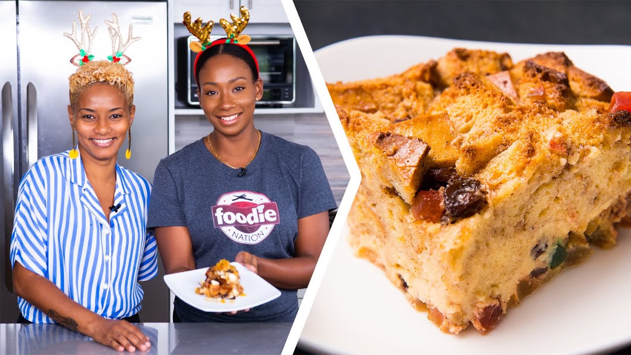 How To Bake Coconut Almond Bread Pudding | Foodie Nation x Trini Food Designer - Arlene