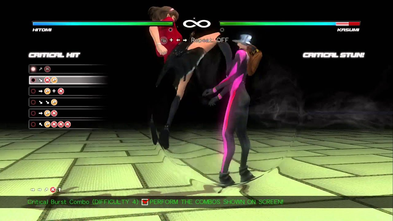 Dead or Alive 5: Last Round - Hitomi Combo Challenge [60 FPS]