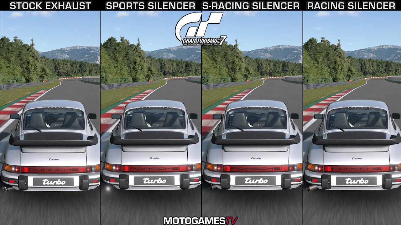 Gran Turismo 7 Porsche 911 Turbo (930) '81 Exhaust Upgrades