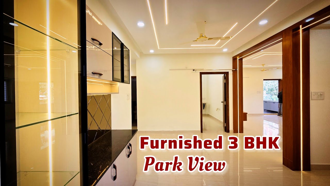 PARK VIEW  Brand New || Furnished 3 Bhk Flat For Sale || Nallagandla || Close To Gachibowli ||HYD