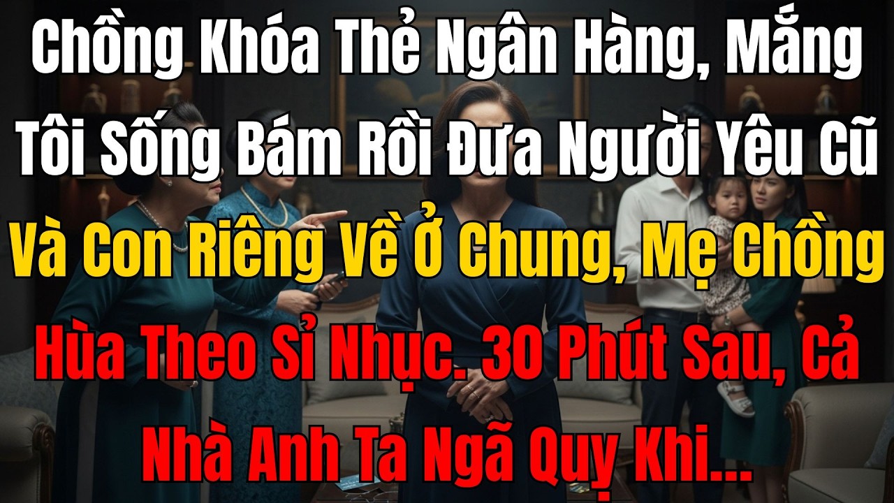 Chồng Khóa Thẻ Ngân Hàng Chửi Tôi Sống Ăn Bám, Trơ Trẽn Dẫn Người Yêu Cũ Và Con Riêng Về Ở Chung Nhà