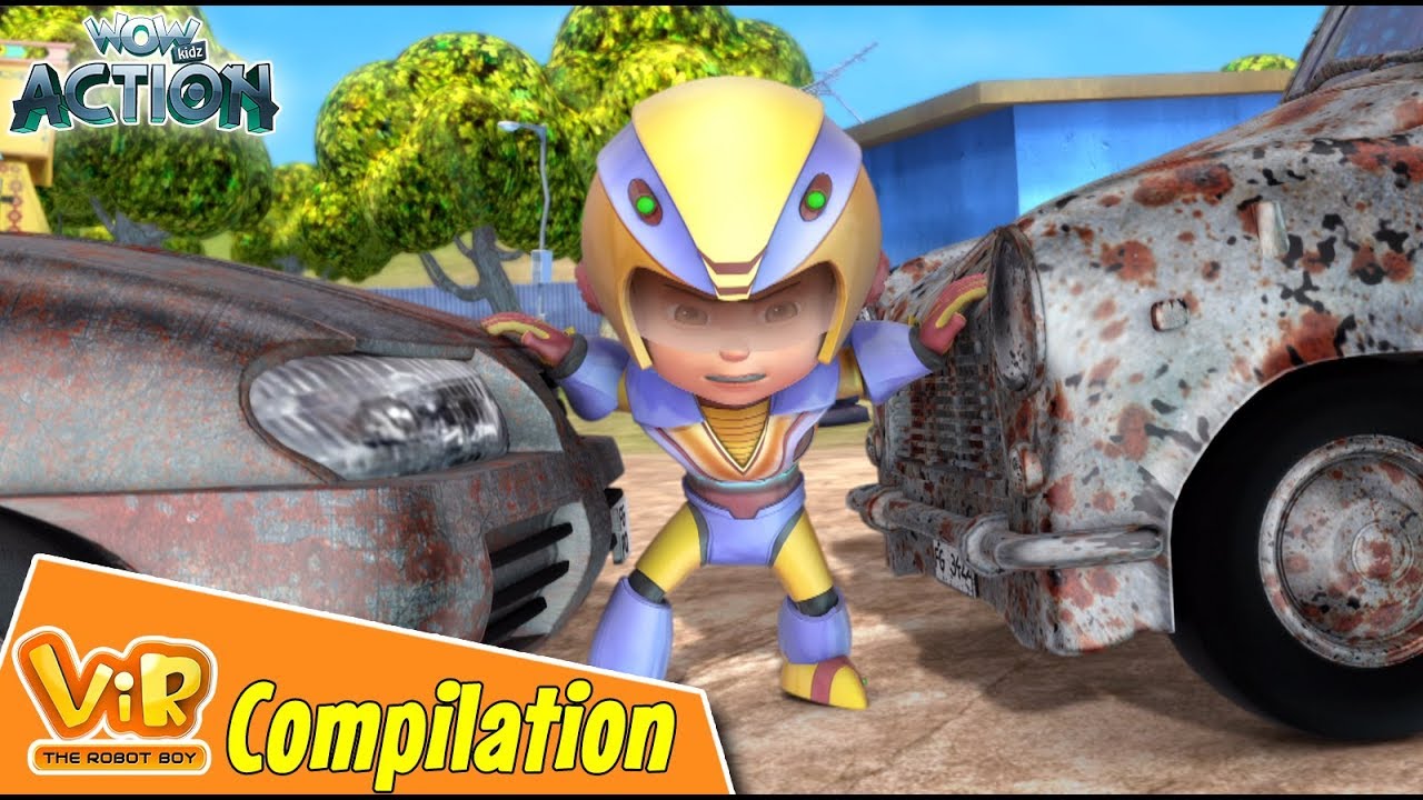Vir The Robot Boy | Non Stop Action | Cartoon For Kids | Compilation 53