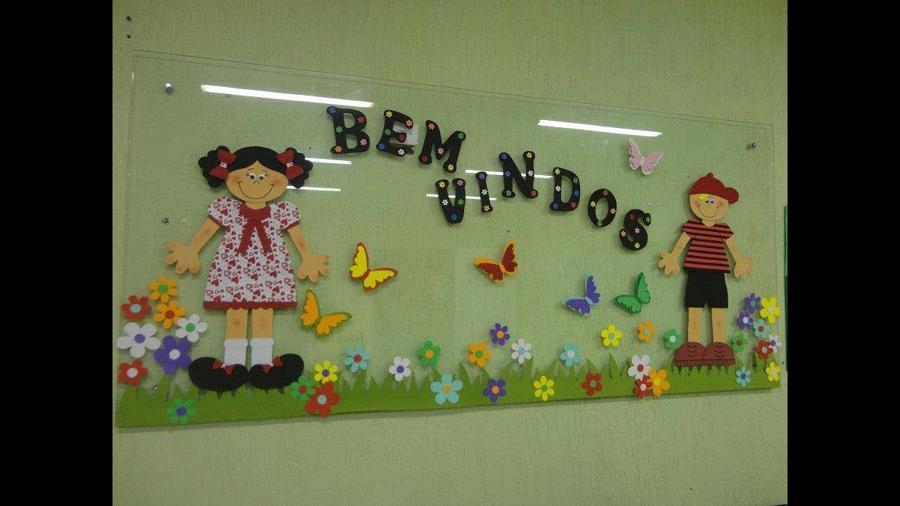 Painel de Boas Vindas,volta às aulas. 