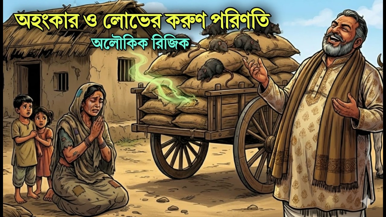 বিধবা মহিলার কষ্টার্জিত গম ও জালেম শেঠের পতন | কিয়ামত ও লোভের শিক্ষণীয় কাহিনী |