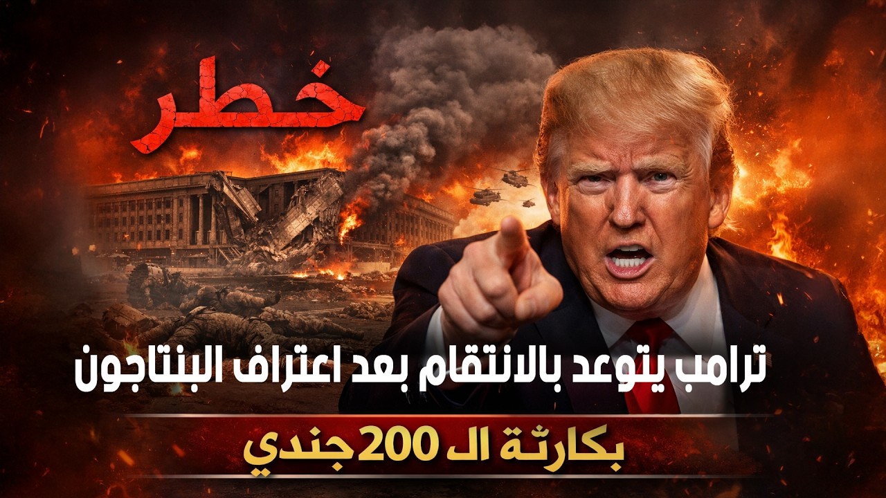خـ ـطر  ترامب يتوعد بالانتقام بعد اعتراف البنتاغون بكارثة الـ ٢٠٠ جندي