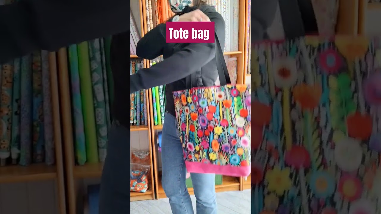 Tote bag tutorial en Entremanos #bolsodetela #totebag #fabricbags