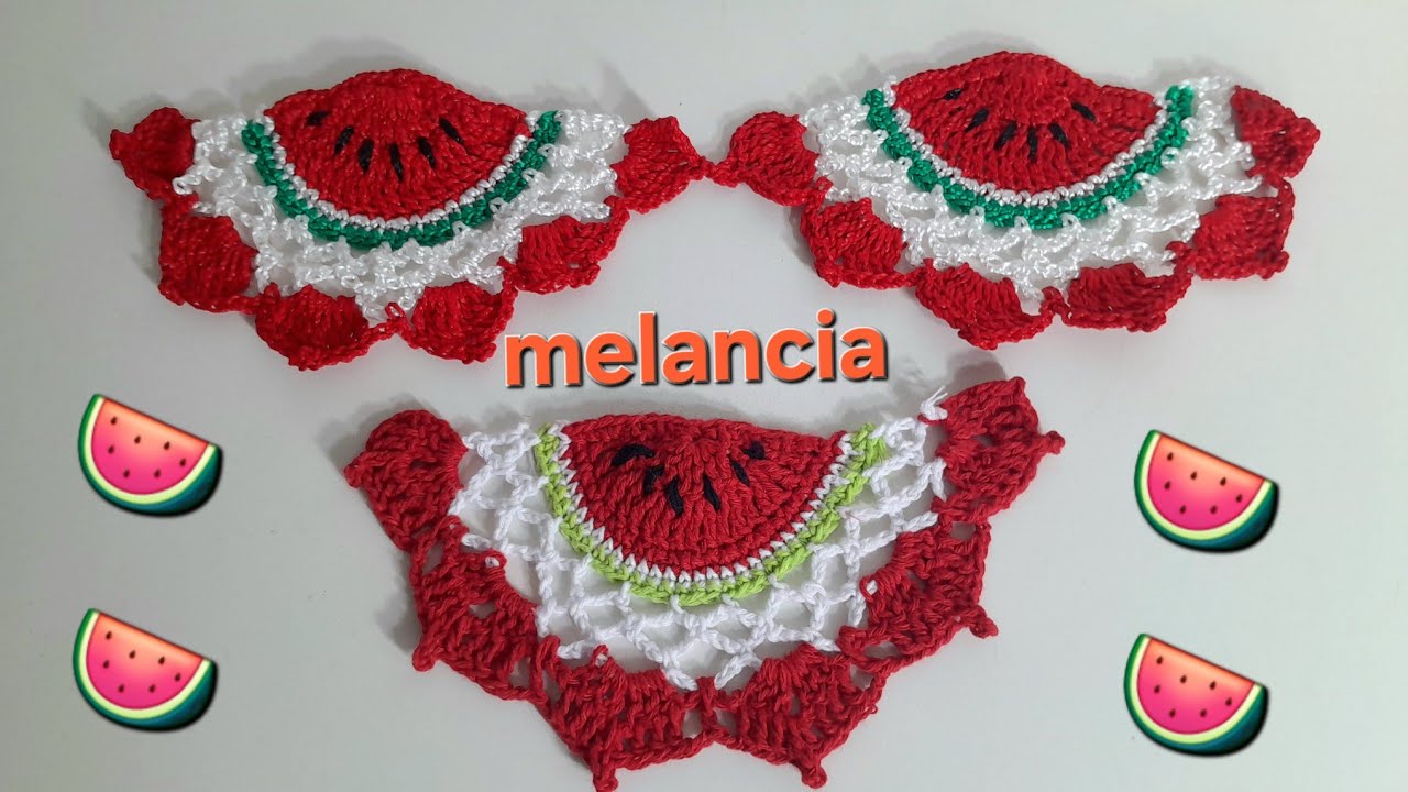 Bom dia a todos bora crochestar fazer uma melancia de crochês