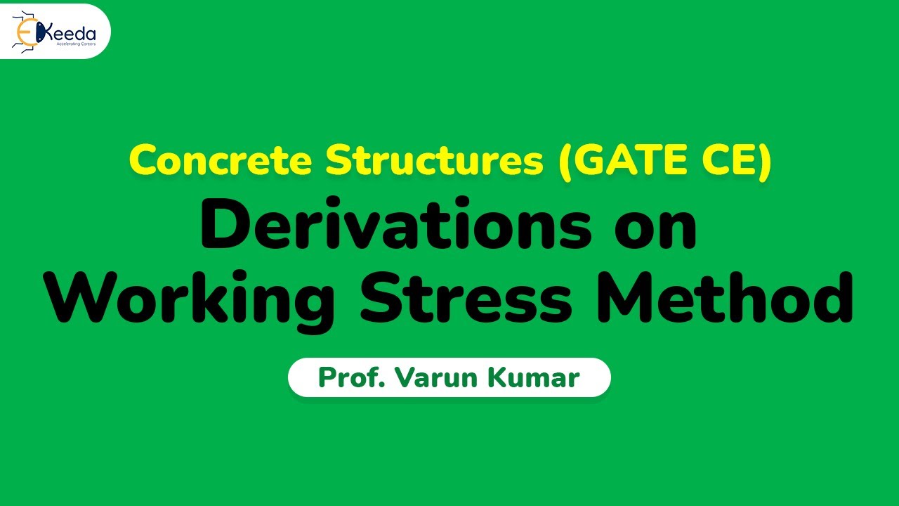 Derivations on Working Stress Method - Design Philosophies - Concrete Structures