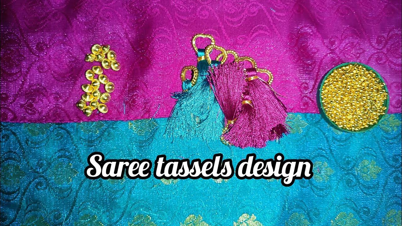 Saree tassels design, simple method step by step process, videos #viralvideos  @RMFashionsandVlogs 