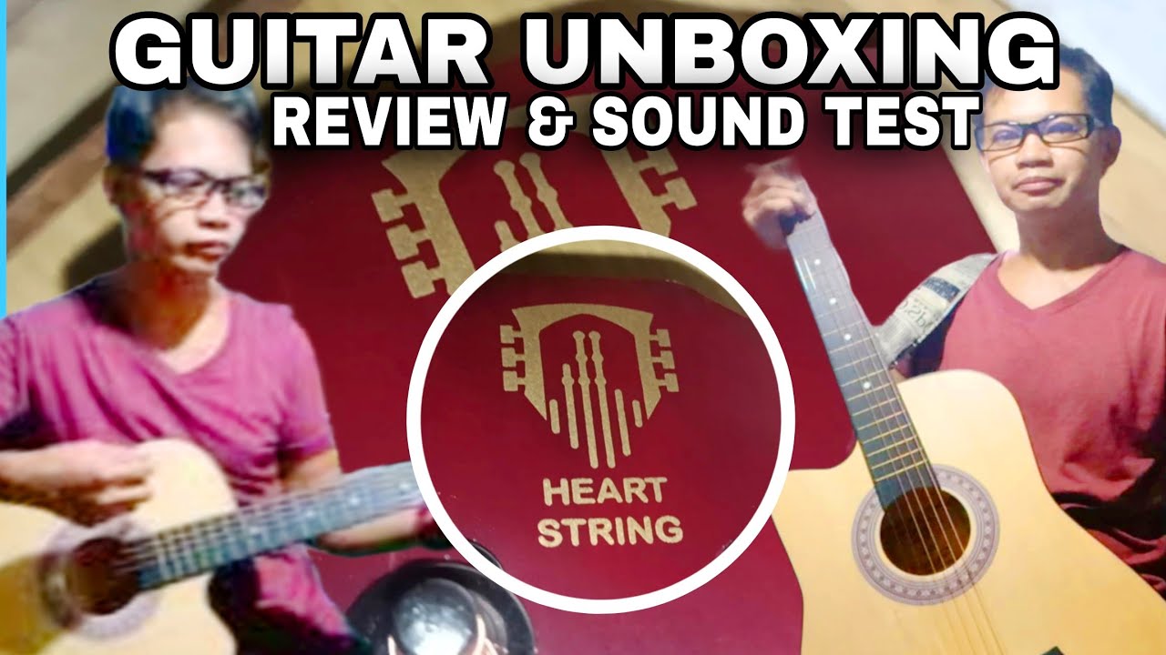 HEART STRING GUITAR UNBOXING REVIEW AND SOUND TESTING | Lumagavlog