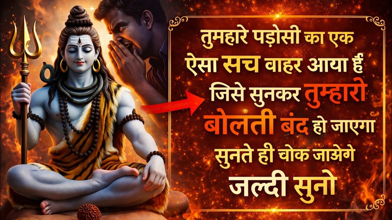 तुम्हारे पड़ोसी का एक ऐसा सच बाहर आया हैं जिसे सुनकर तुम्हारी...🌺 mahadev ka sandesh 🌺