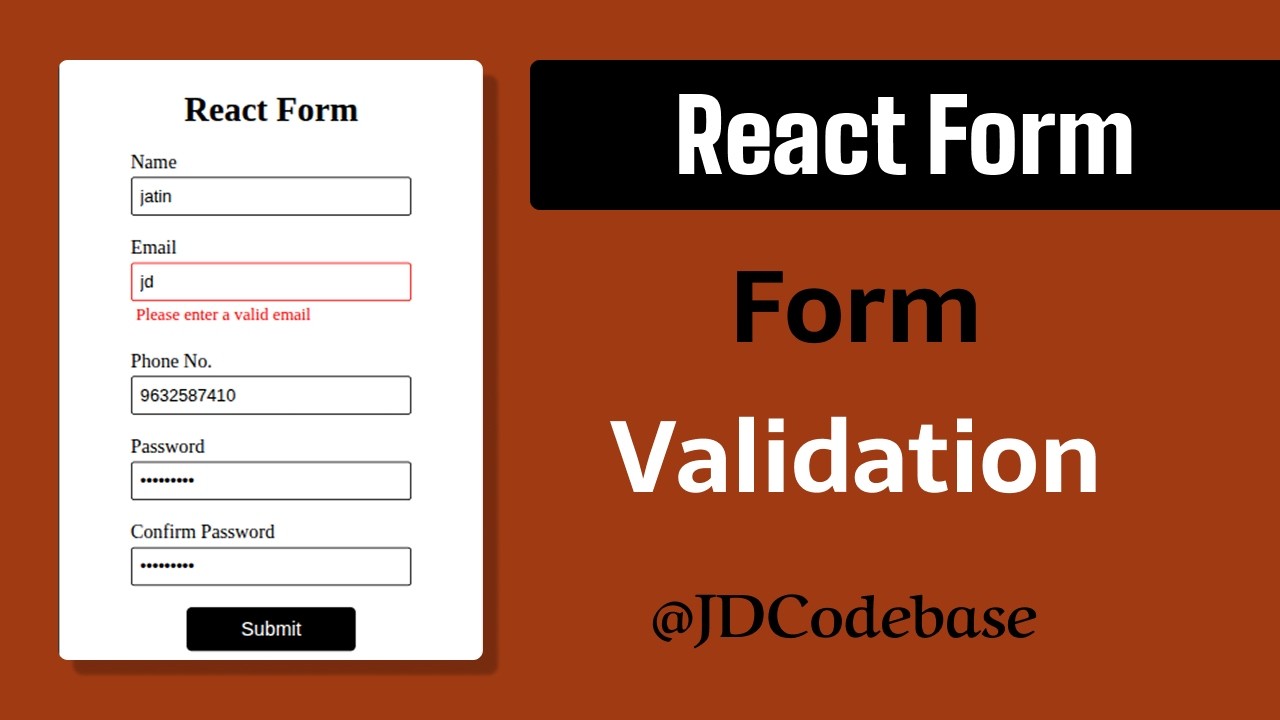 React Forms Made Easy | Validation, Errors & useState | Complete Beginner Project