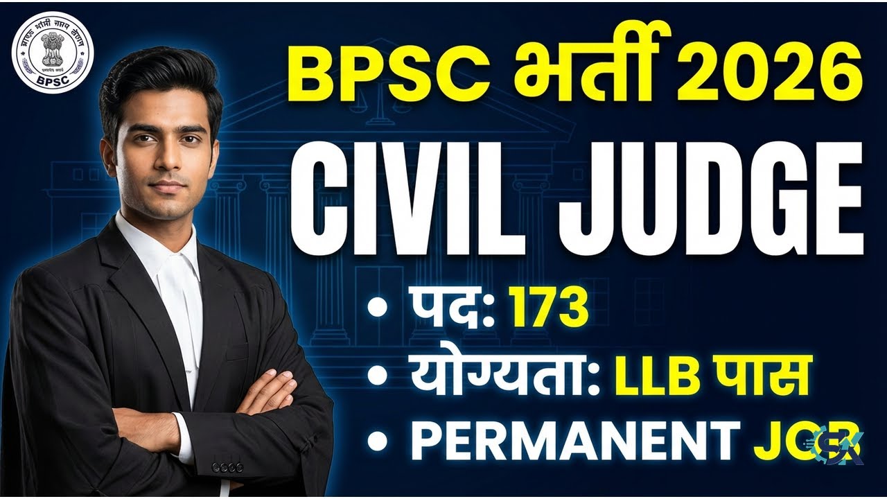 BPSC Civil Judge Recruitment 2026 | 173 Vacancies | Bihar Judiciary Jobs for LLB Graduates ⚖️
