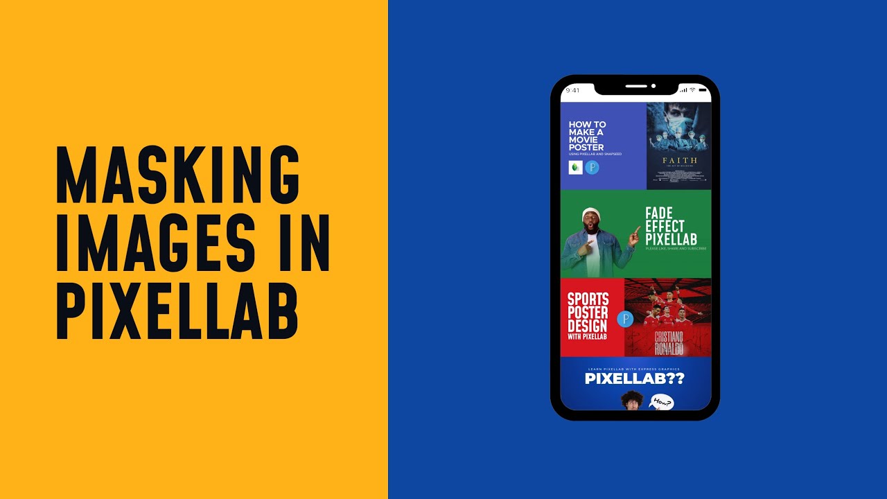 Masking images to phone | Pixellab Editing #shorts